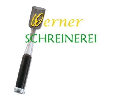 Wortmarke „Werner Schreinerei“ mit Stemmeisen